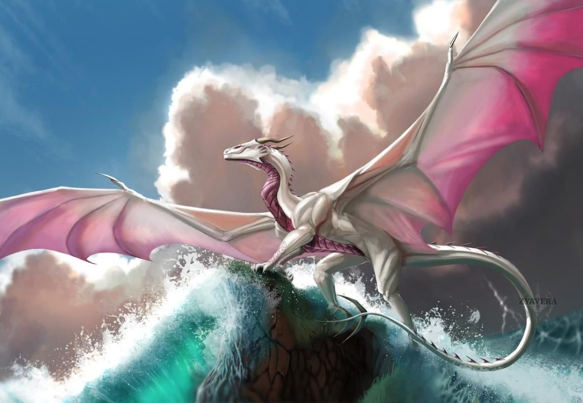 Огги Смит белый дракон