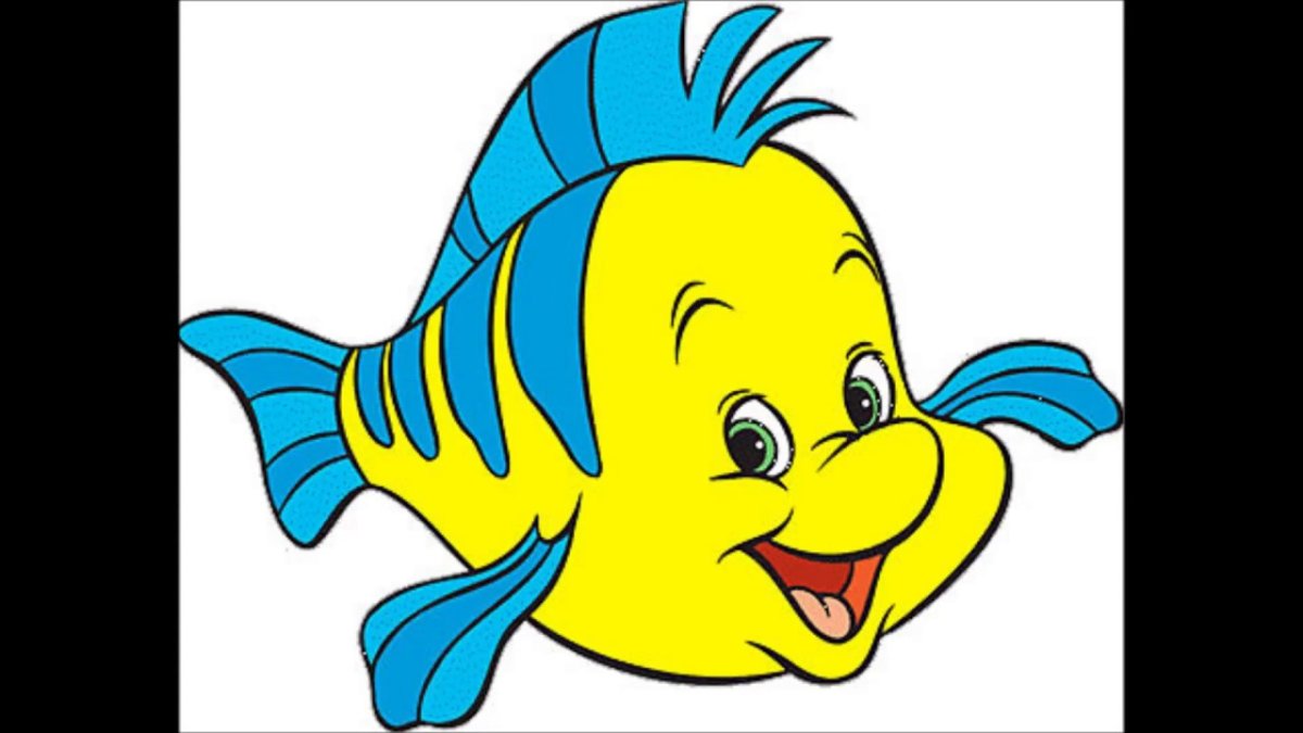 Русалочка Дисней Флаундер