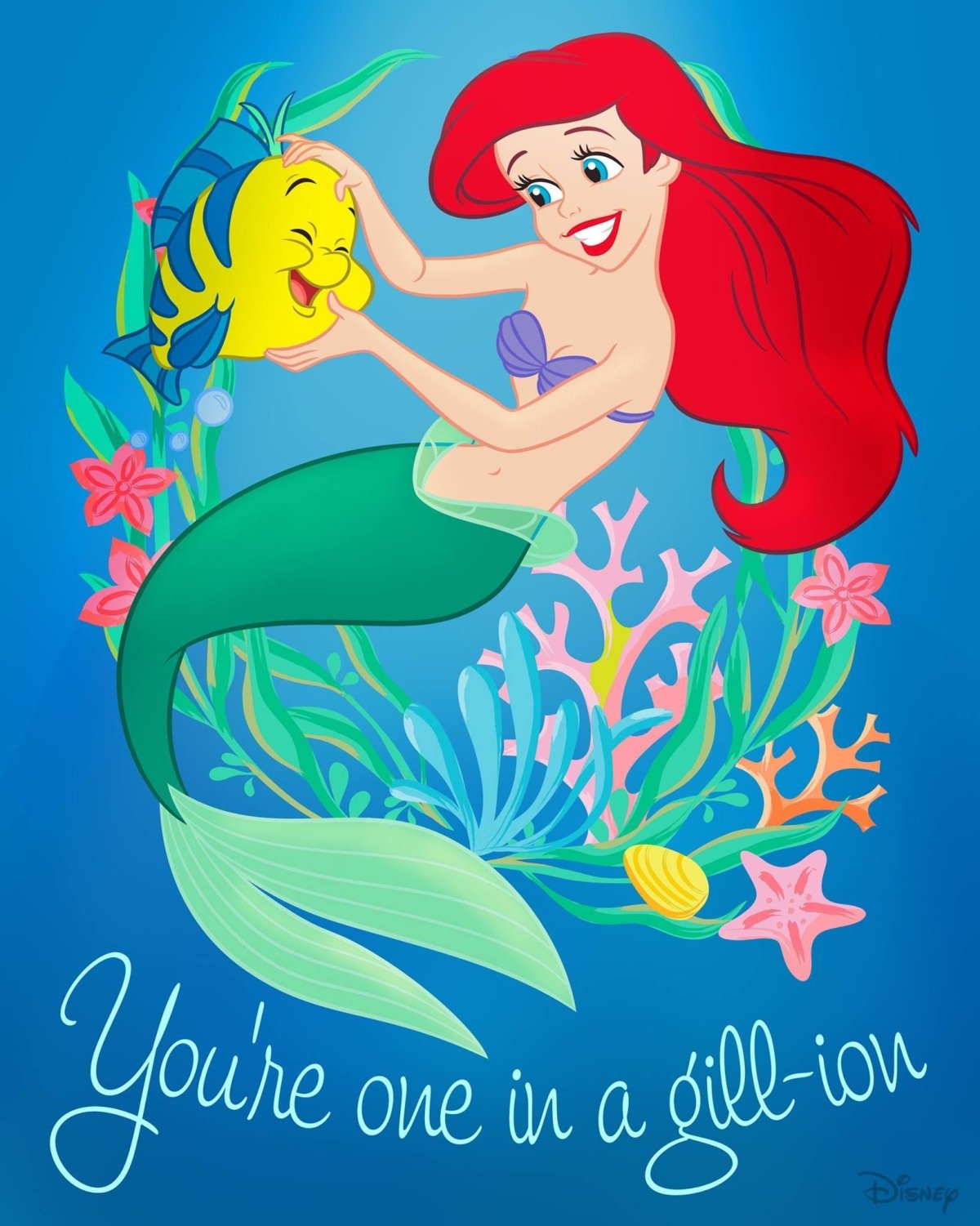 Ариэль и Флаундер арт