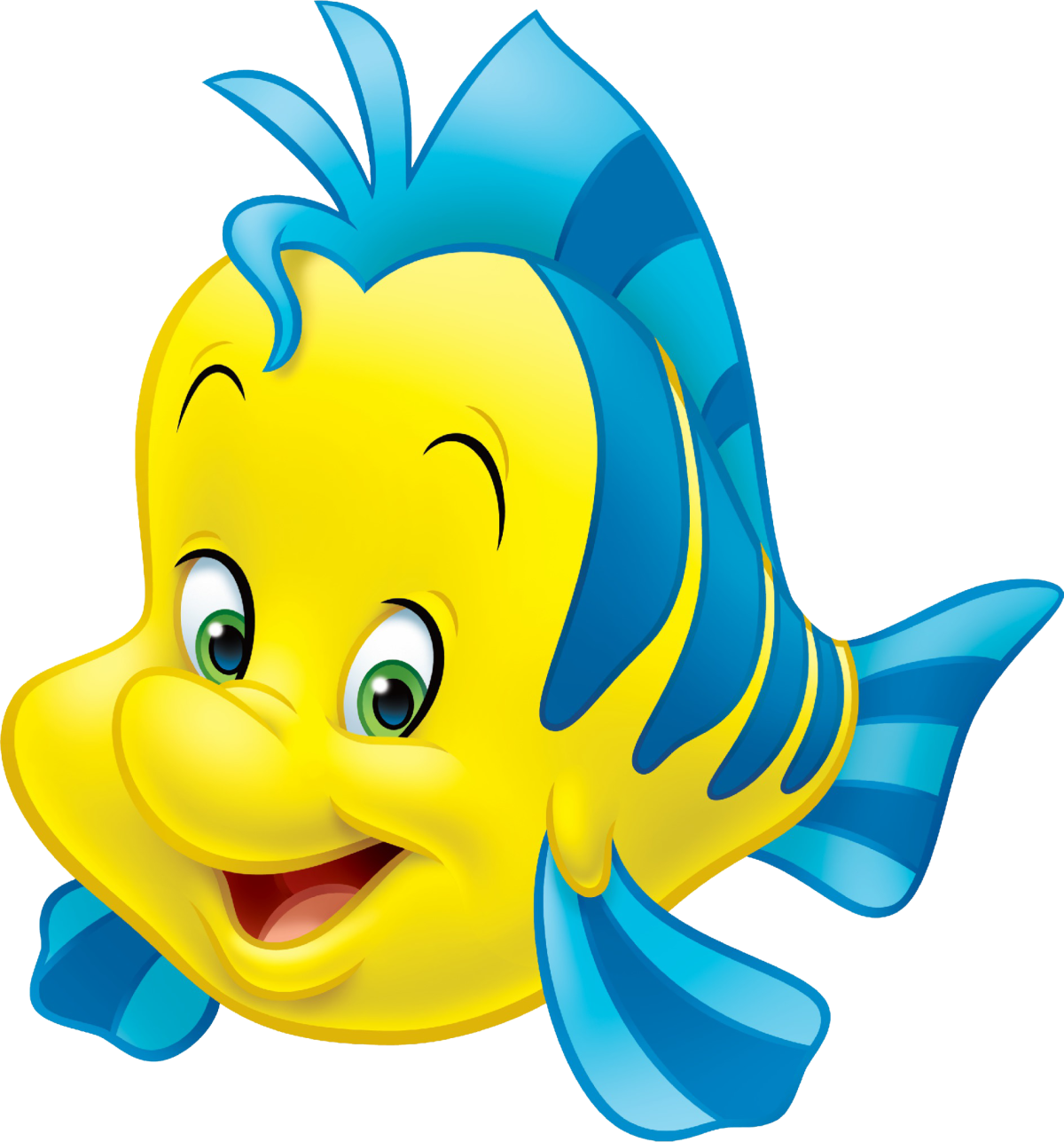 Ариэль и рыбка Флаундер