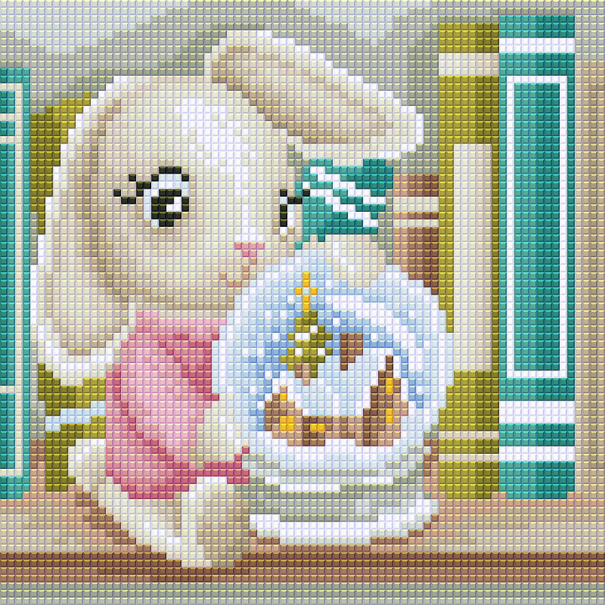 Алмазная мозаика Зайка