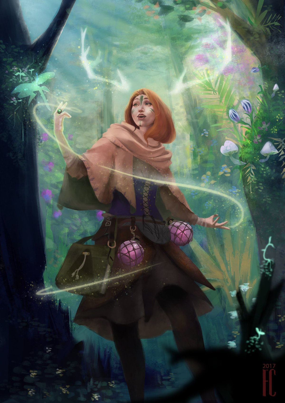 Ведьма травница арт