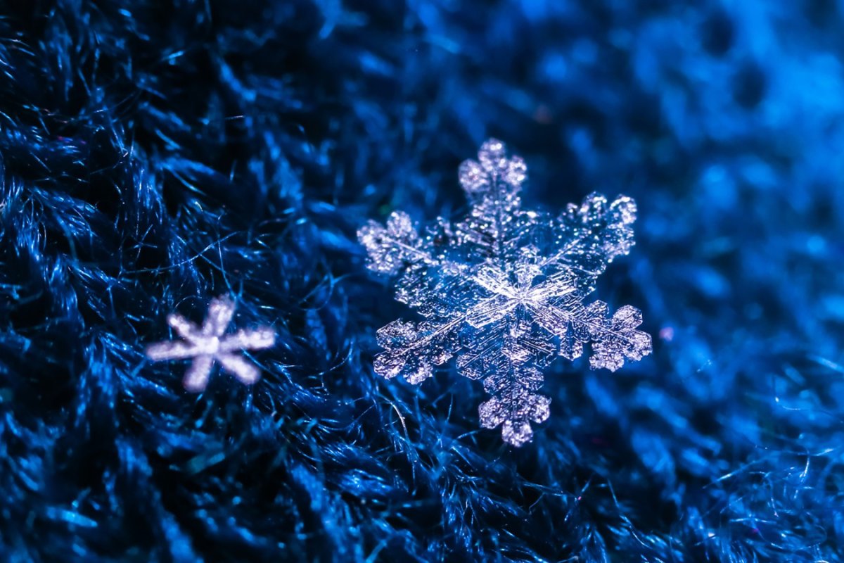 Зима снежинки