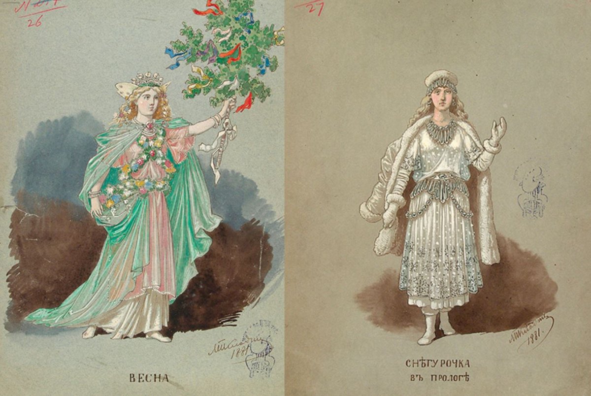 Костюмы к опере Снегурочка Римского-Корсакова