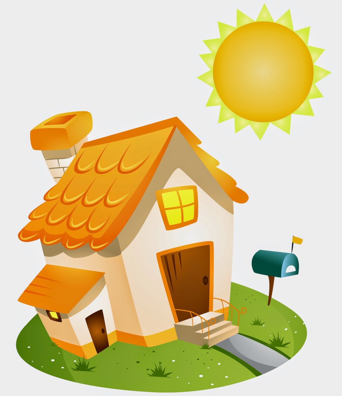 Цветные домики для детей