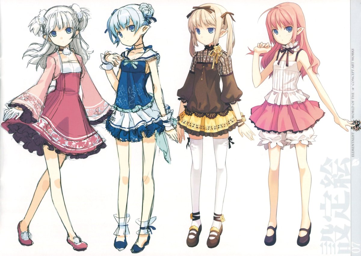 Анемо персонажи в полный рост