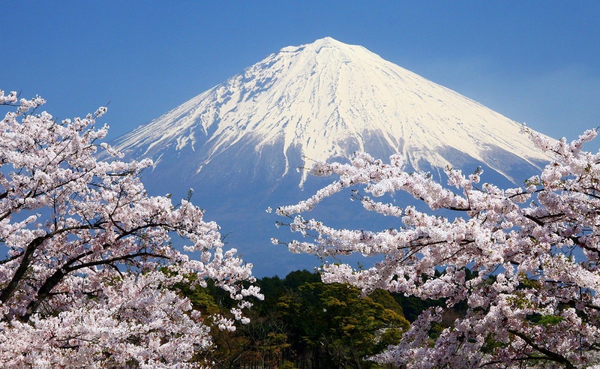 Гора Фудзияма в Японии