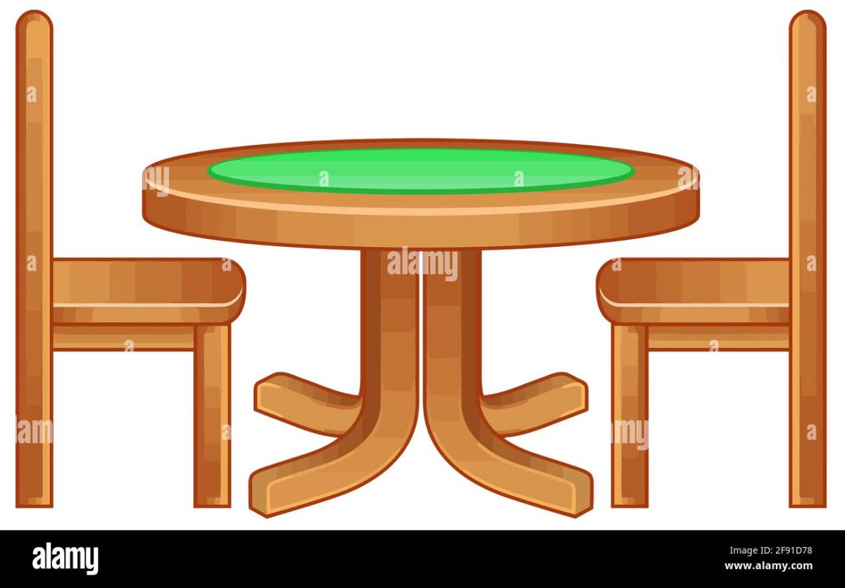 Обеденный стол рисунок для детей