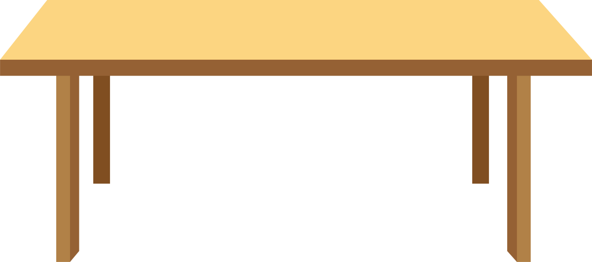 Класс столом на прозрачном фоне