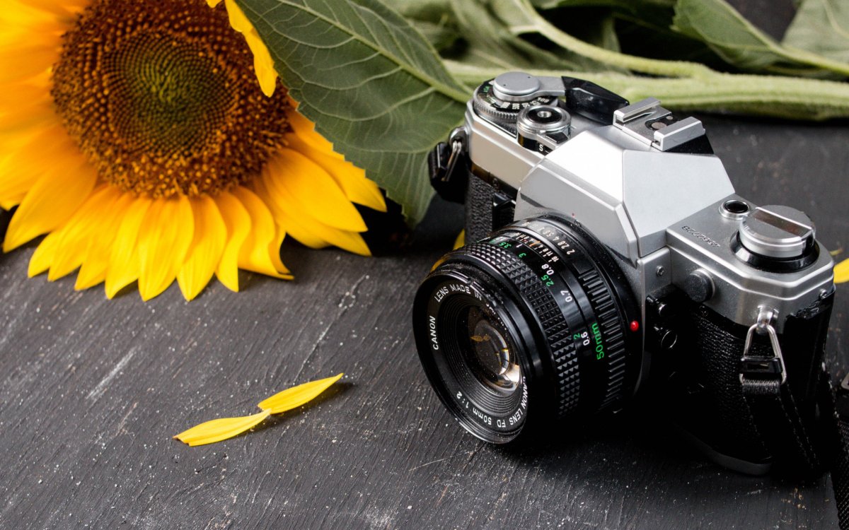Красивый фотоаппарат