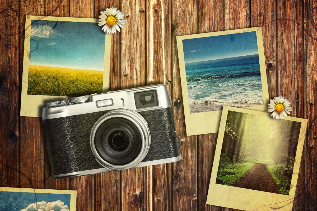 Фотоаппарат и фотоальбом