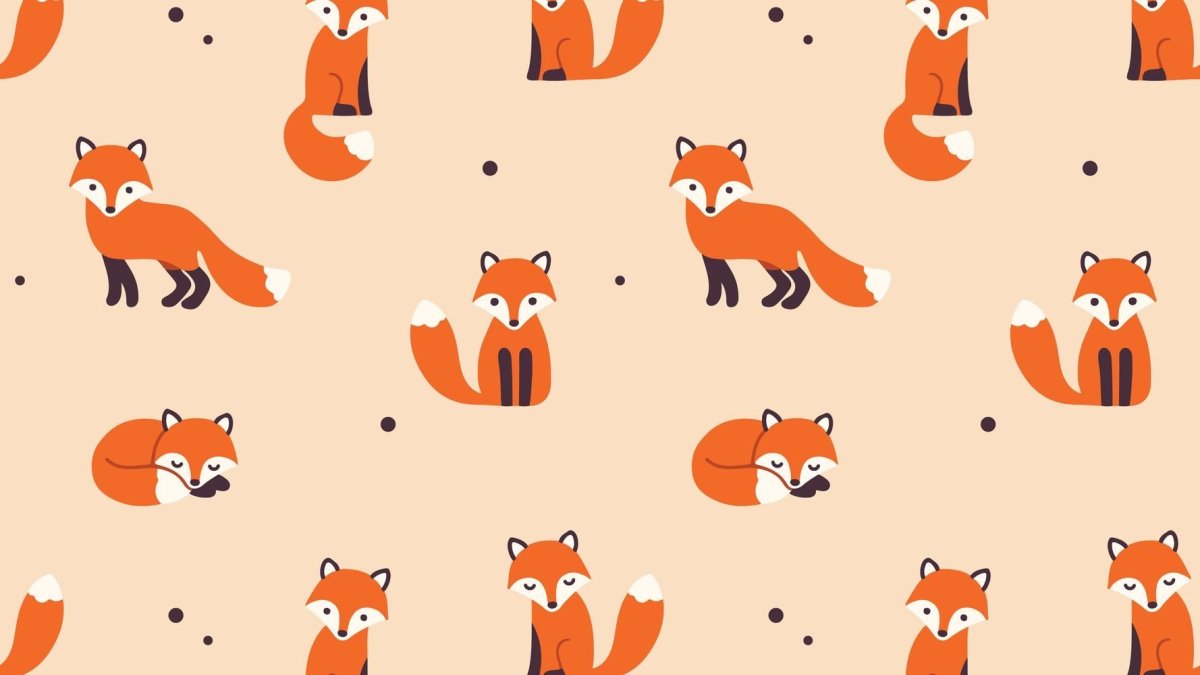 Фон с лисичками