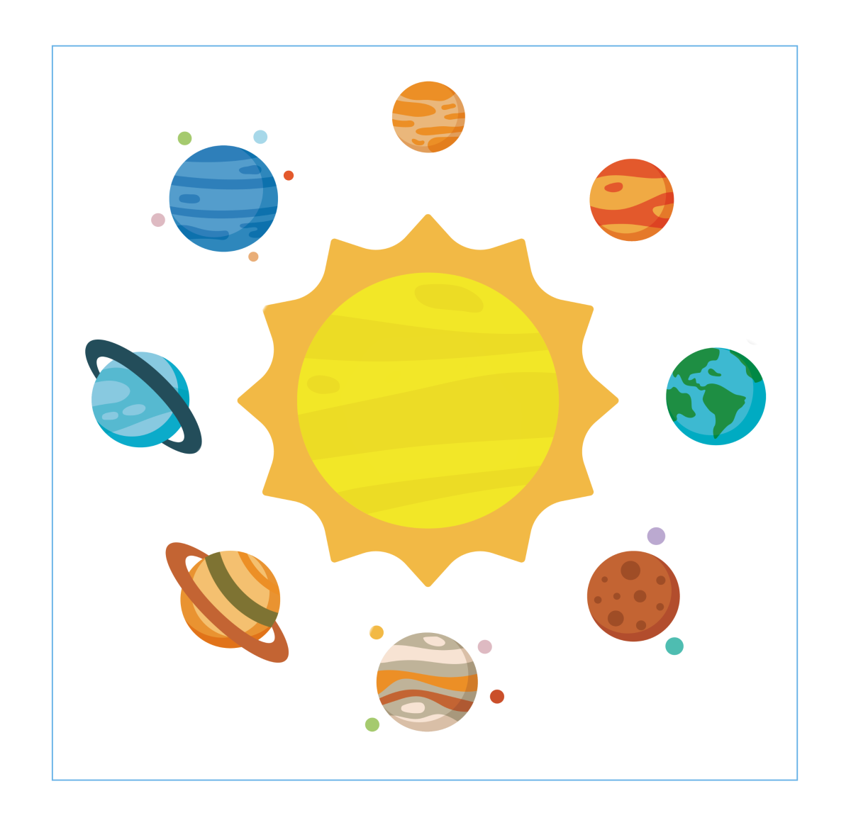 Планета солнце мультяшный
