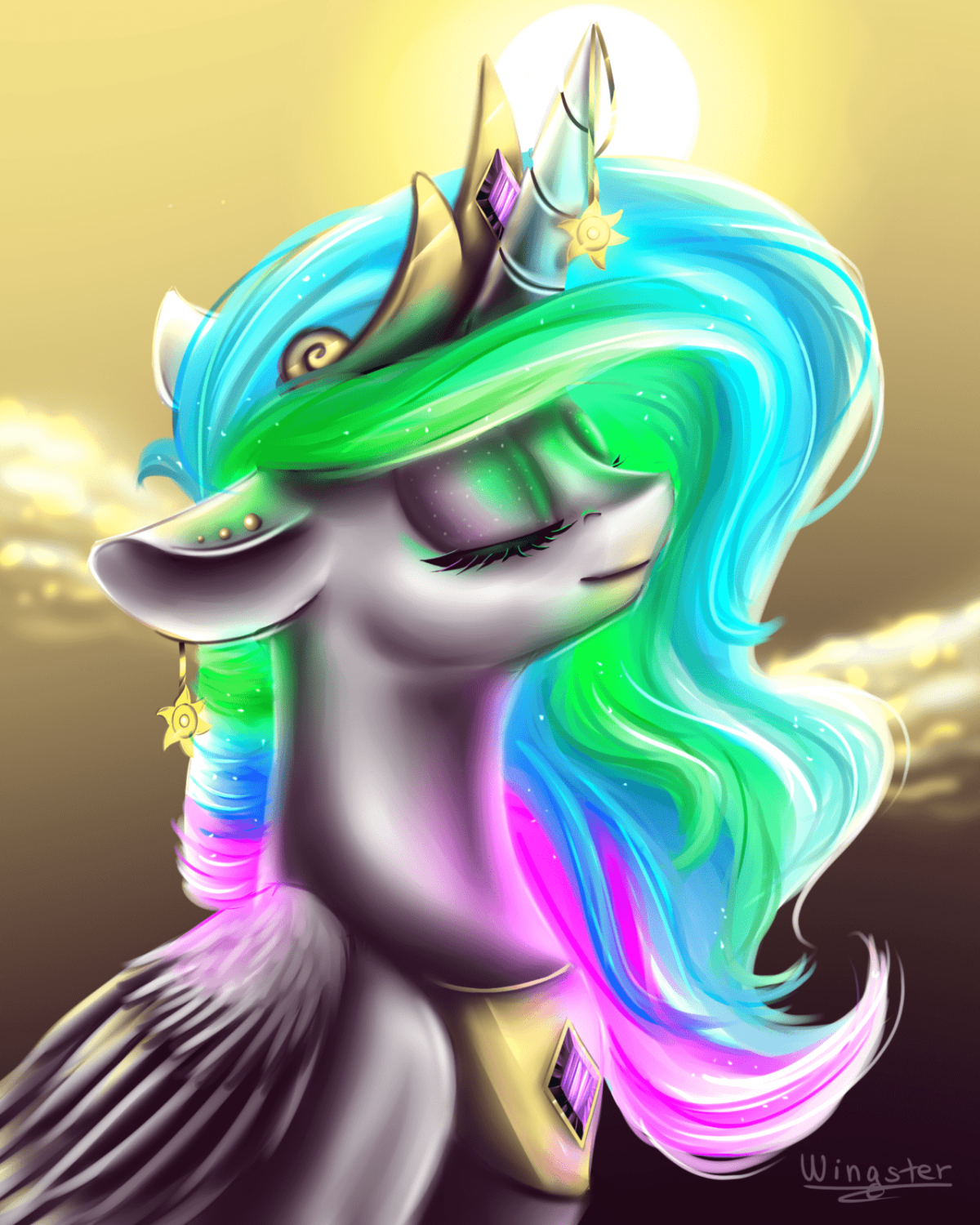 Арт my little Pony Princess Celestia
