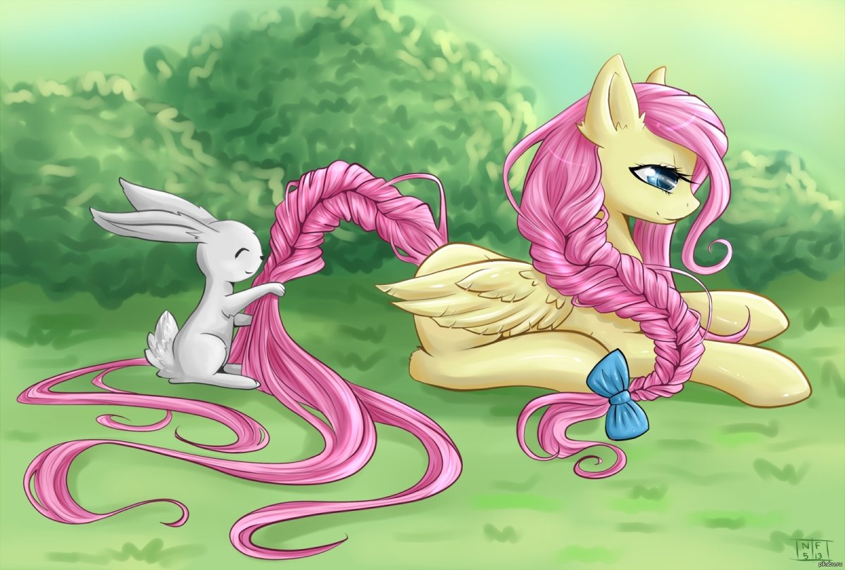 Взрослая Флаттершай