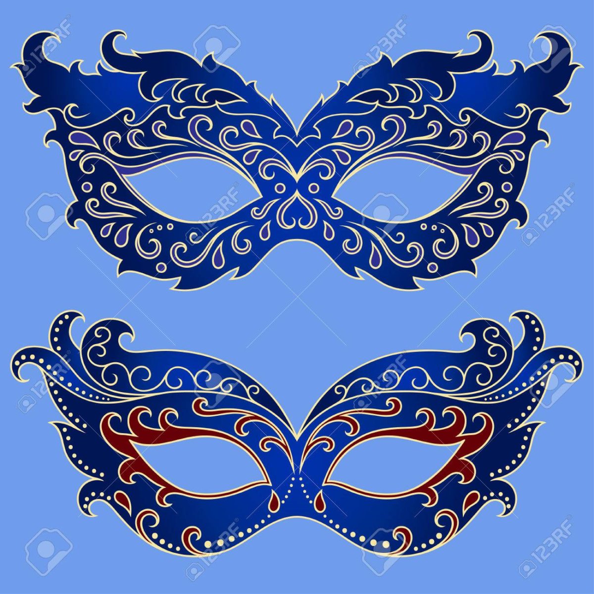 Карнавальная маска шаблон