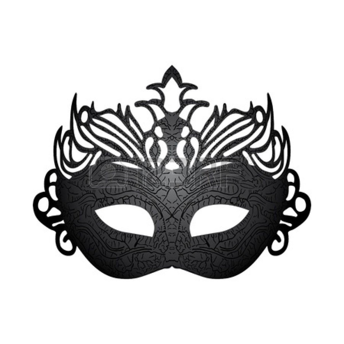 Ажурная маска трафарет