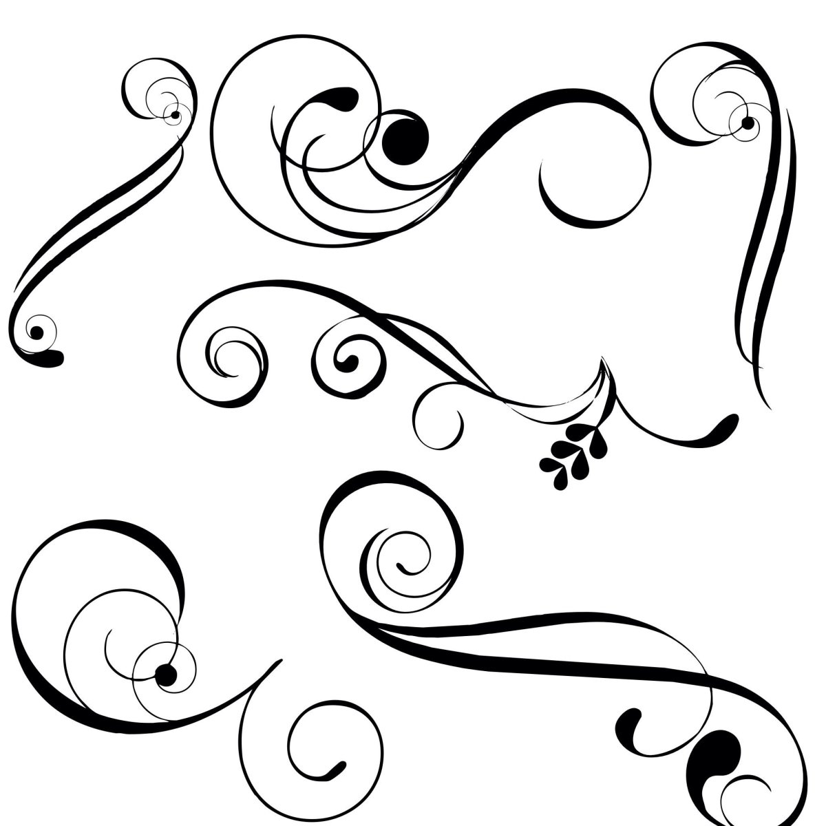 Векторные завитушки