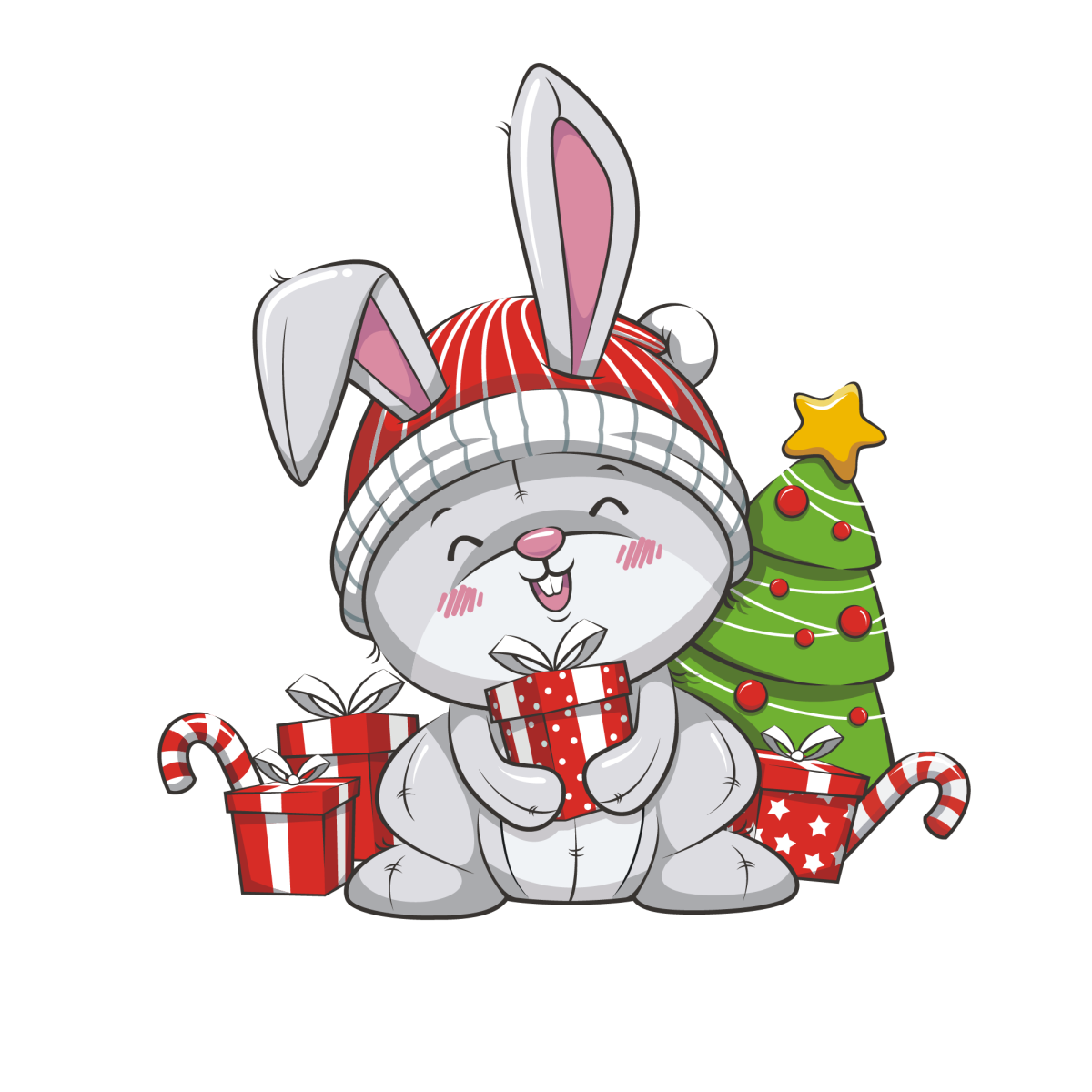 Заяц на санках