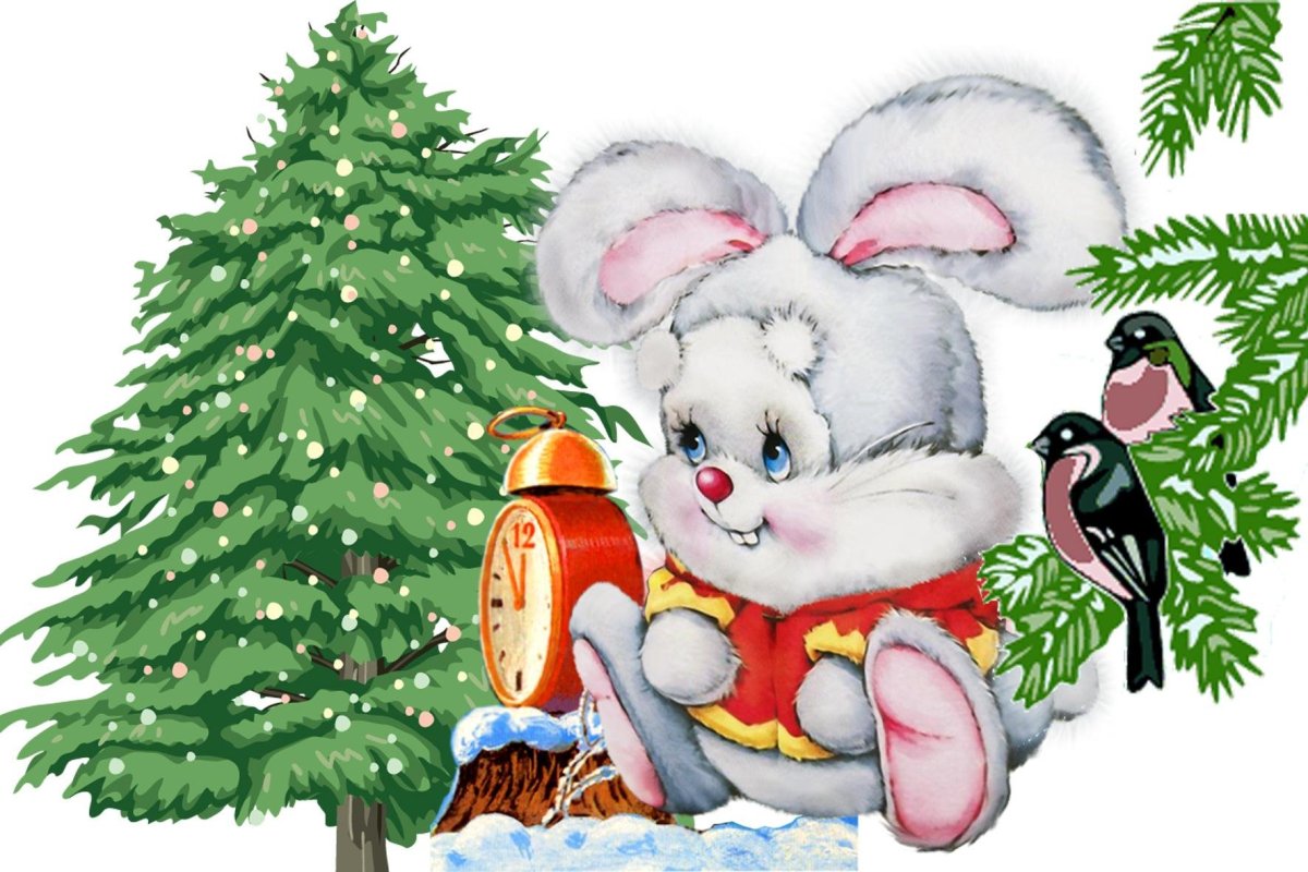 Новогодний заяц для детей