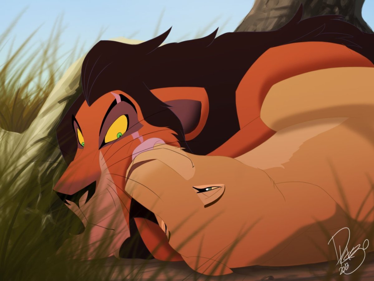 Король Лев Нала и шрам