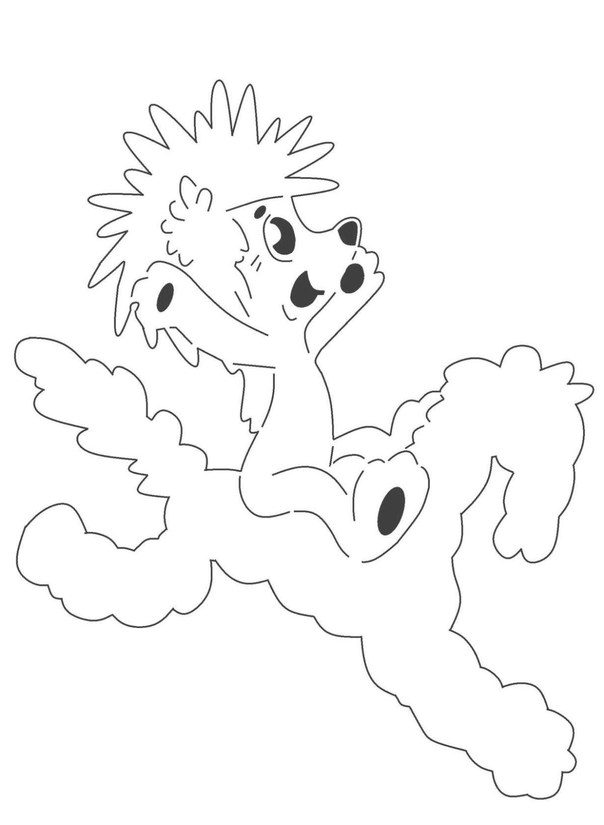 Облака белогривые лошадки раскраска