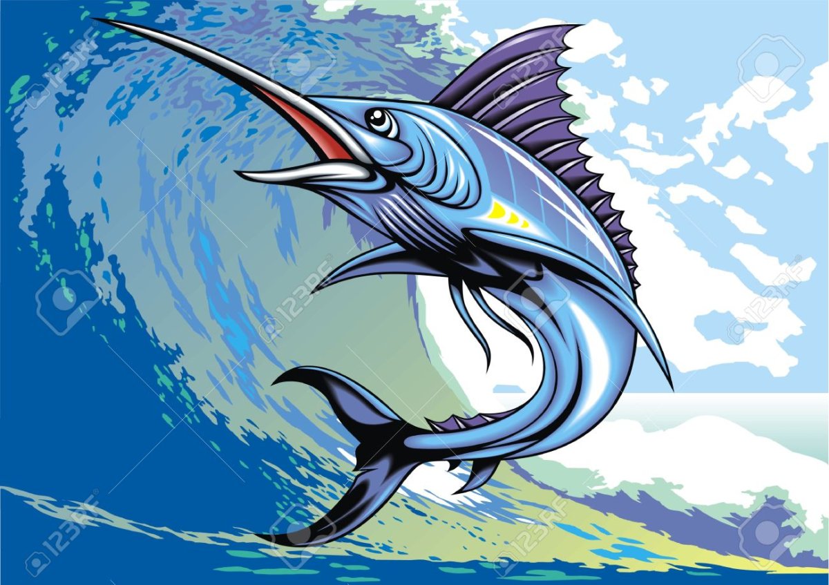 Рыба меч тату