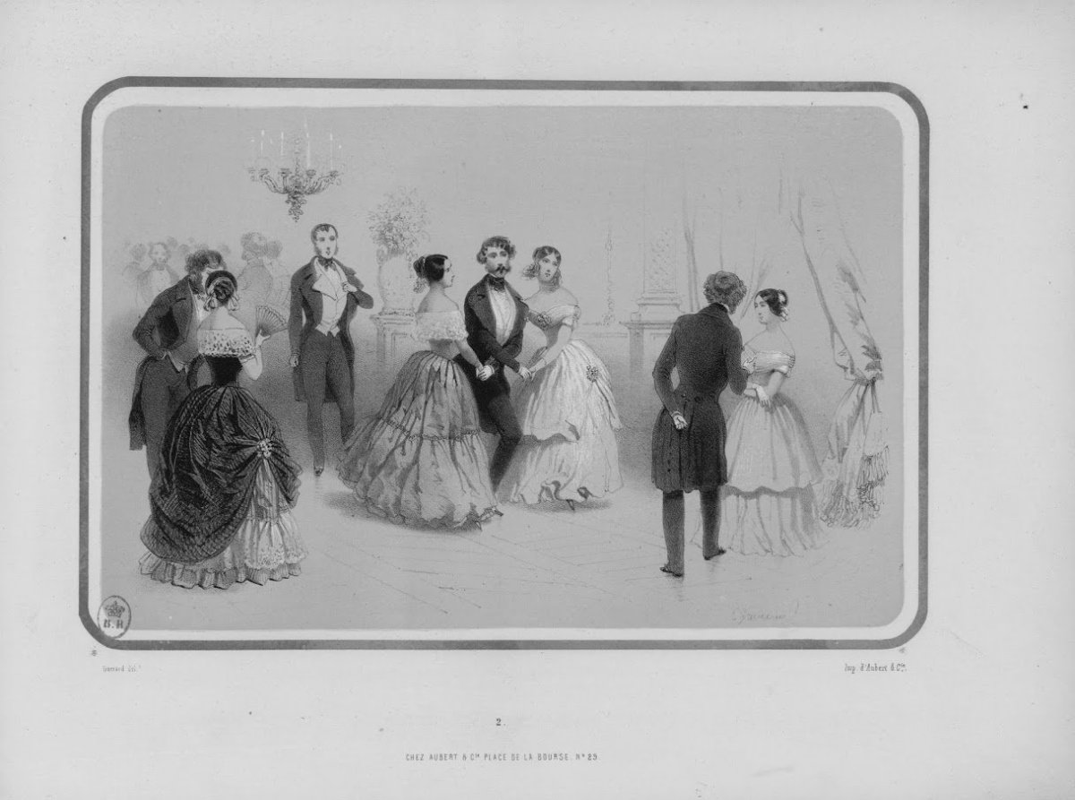 Мазурка старинная гравюра