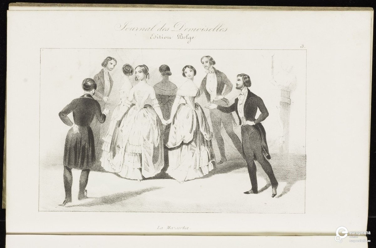 Иллюстрация к танцу мазурка