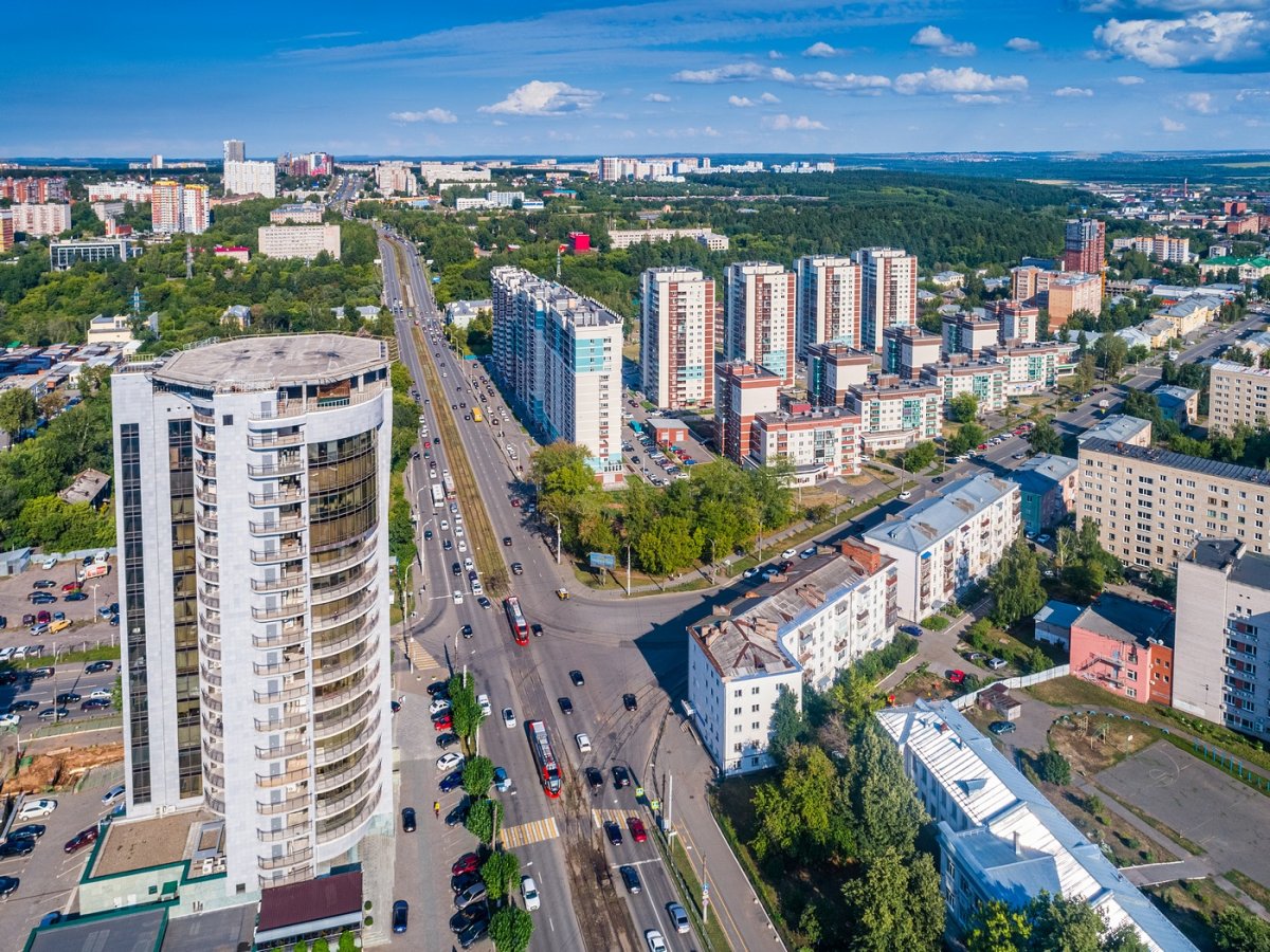 Ижевск с высоты птичьего