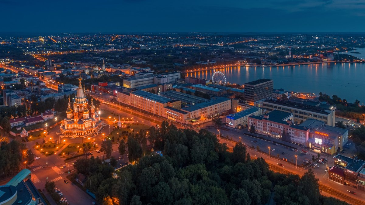 Ижевск с высоты птичьего полета