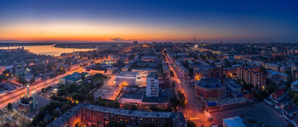 Ижевск с высоты птичьего полета