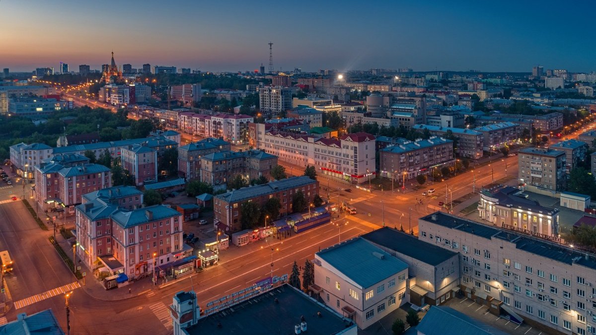 Ижевск с птичьего полета