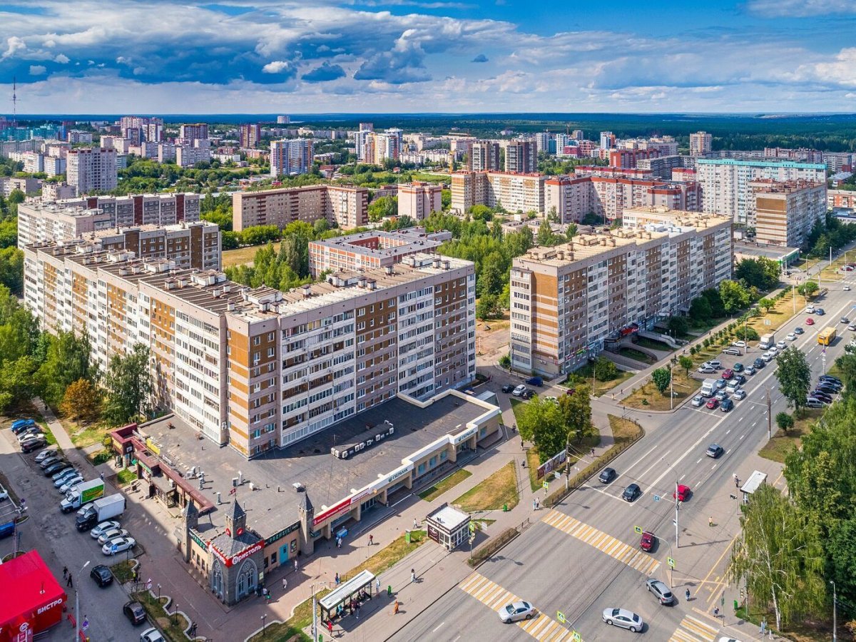 Ижевск с птичьего полета