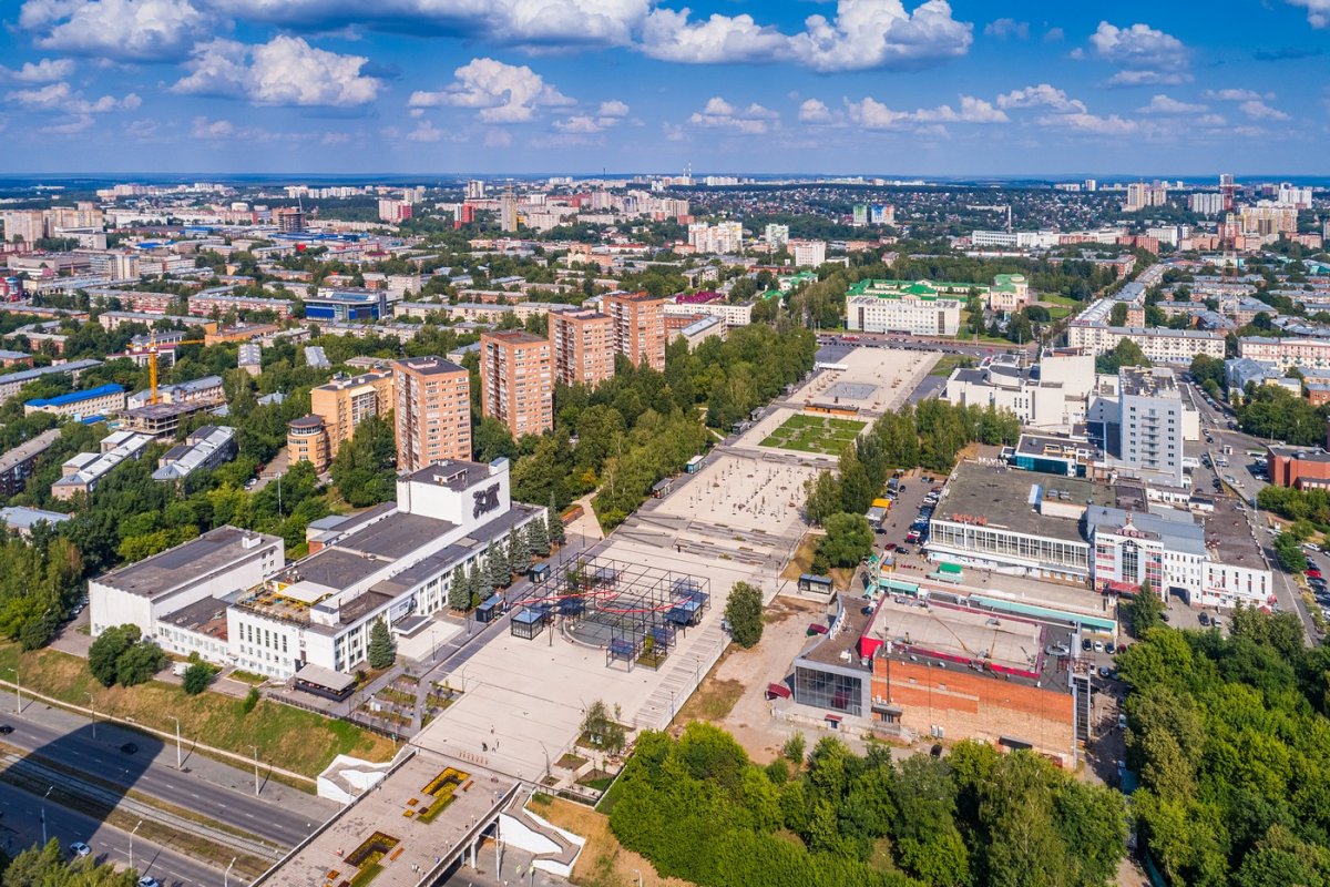 Ижевск сверху