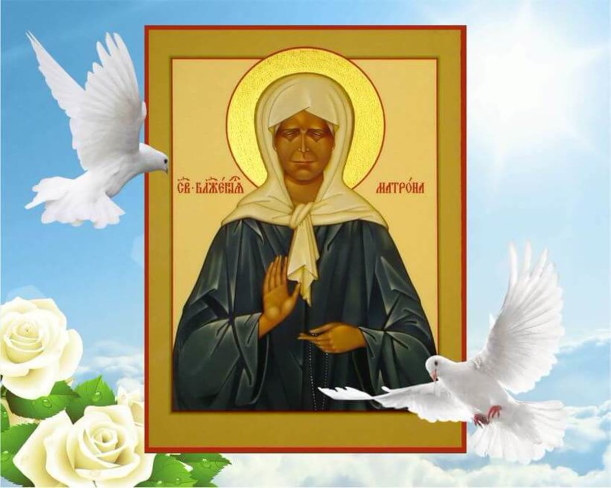 Икона блаженной Матроны Московской в Покровском монастыре