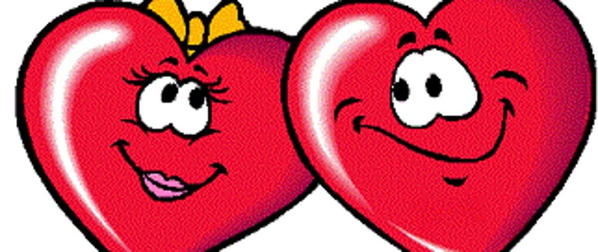 Красивые сердечки на прозрачном фоне