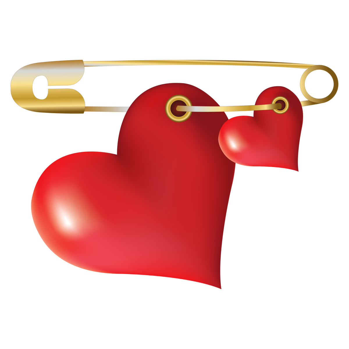 Сердце с булавкой