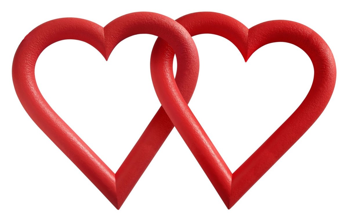 Два сердечка