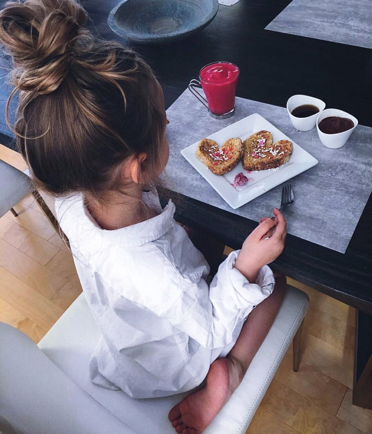 Стильный завтрак кофе