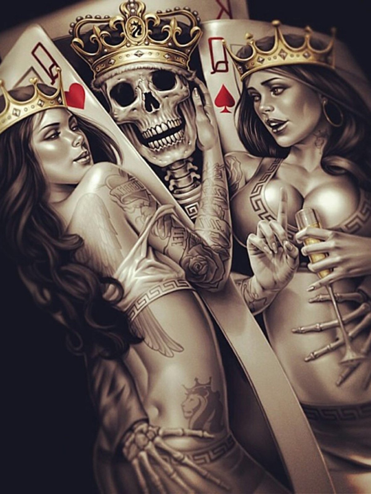 Игральные карты Король черви