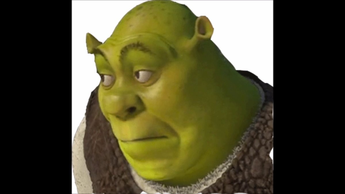 Голова Шрека на прозрачном фоне