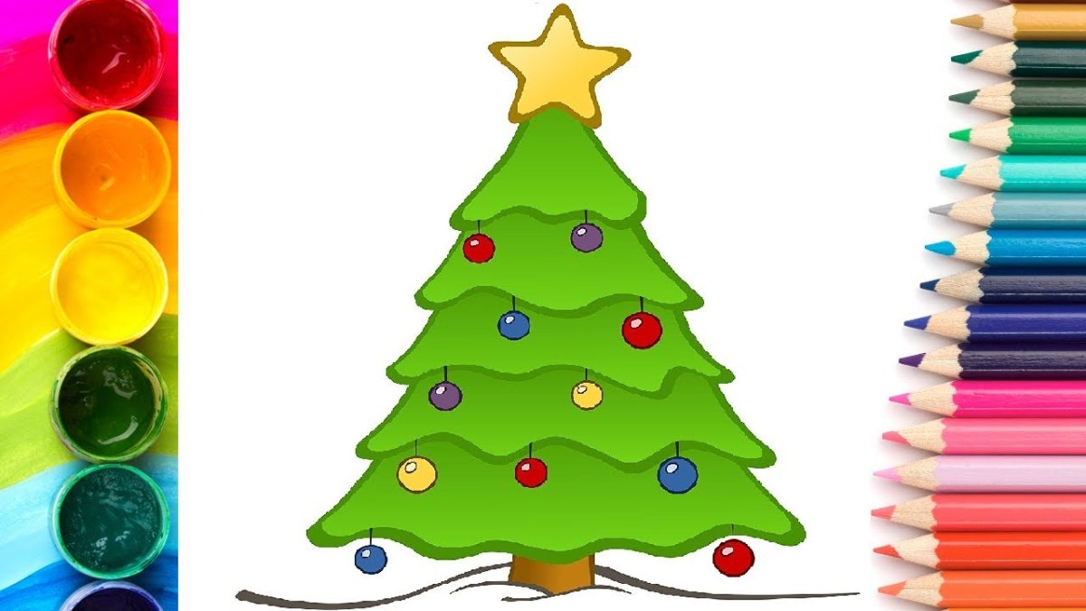 Елка рисунок