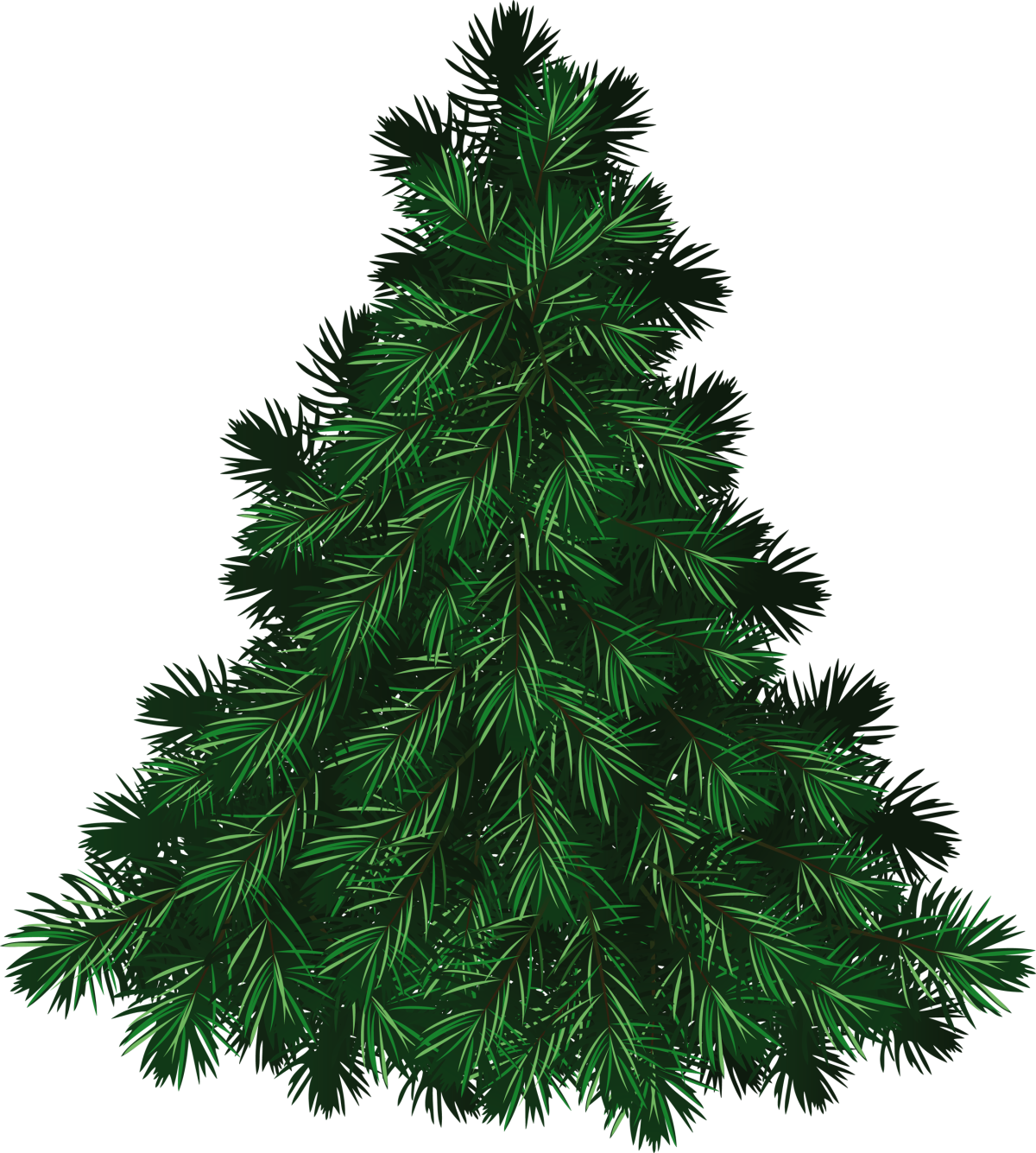 Елка на прозрачном фоне