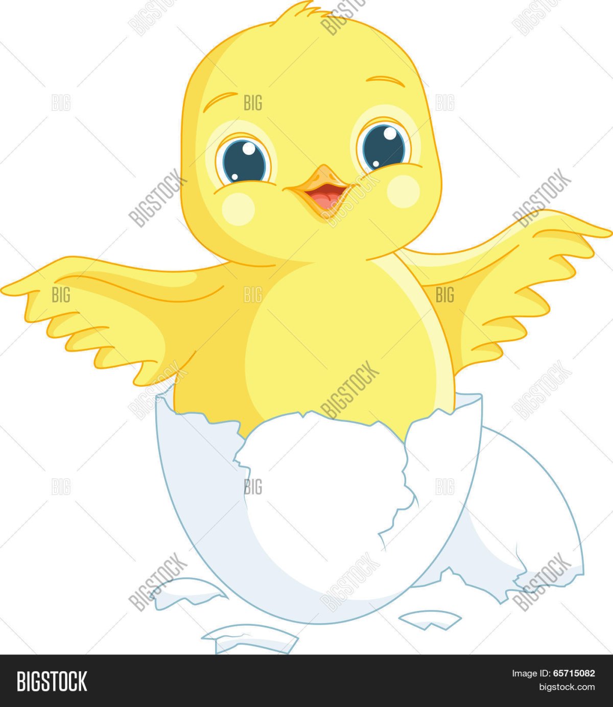 Цыпленок в яйце вектор
