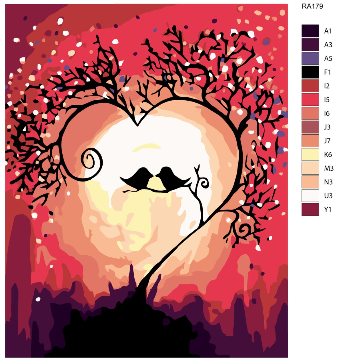 Рисунки акрилом любовь