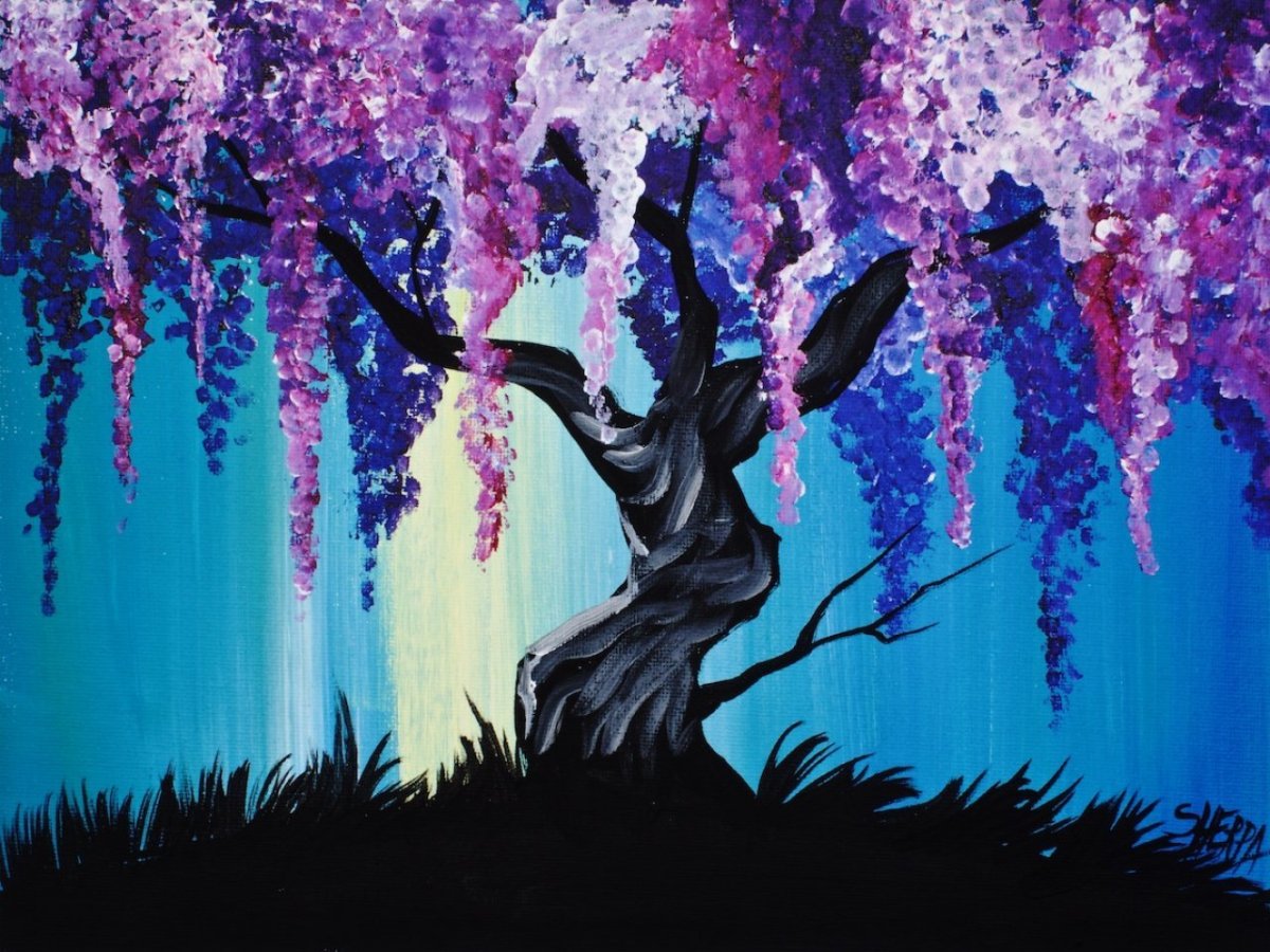 Интересные рисунки красками