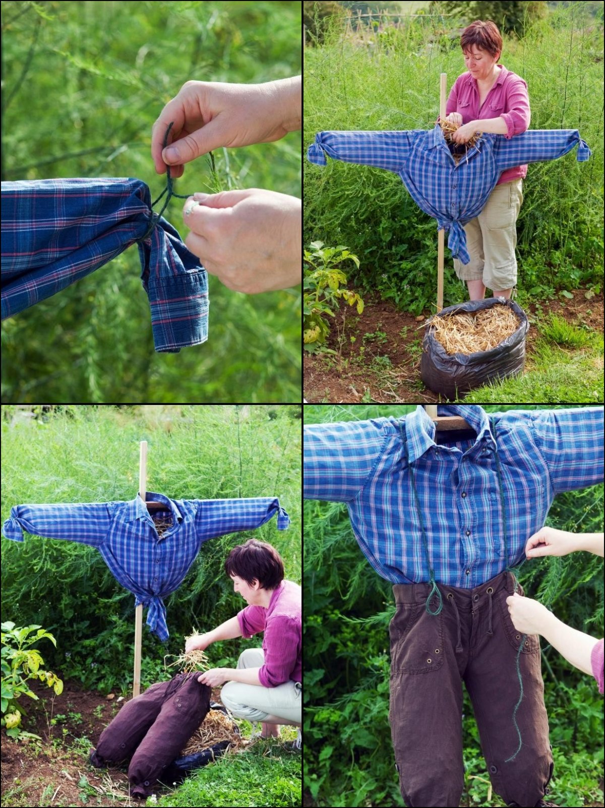 Чучело для огорода своими руками