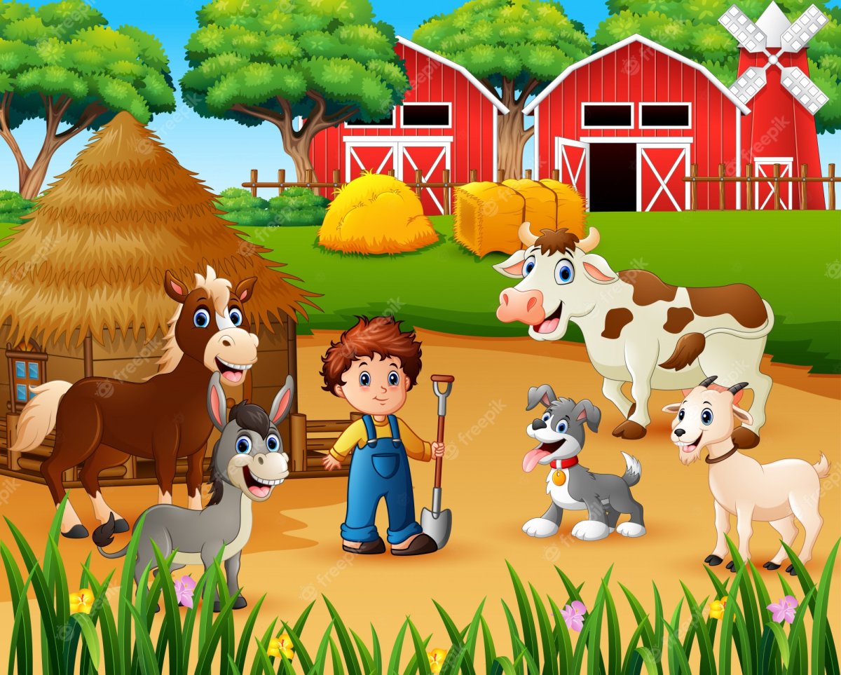 Farmyard картинка для детей