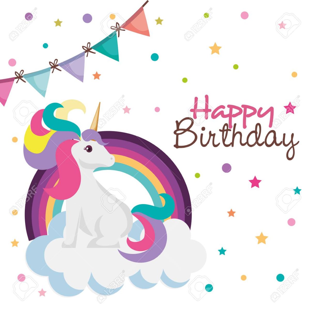 День рождения Единорог пухлый